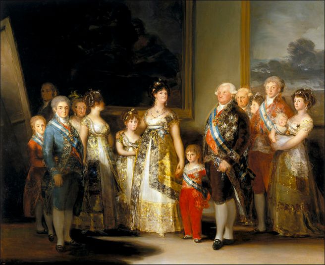 Goya Carlo IV di Spagna e la sua famiglia (1800)